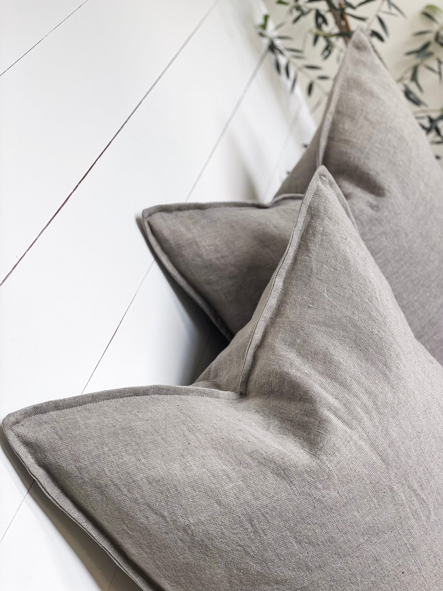 Cushion Cover - Stone European Linen