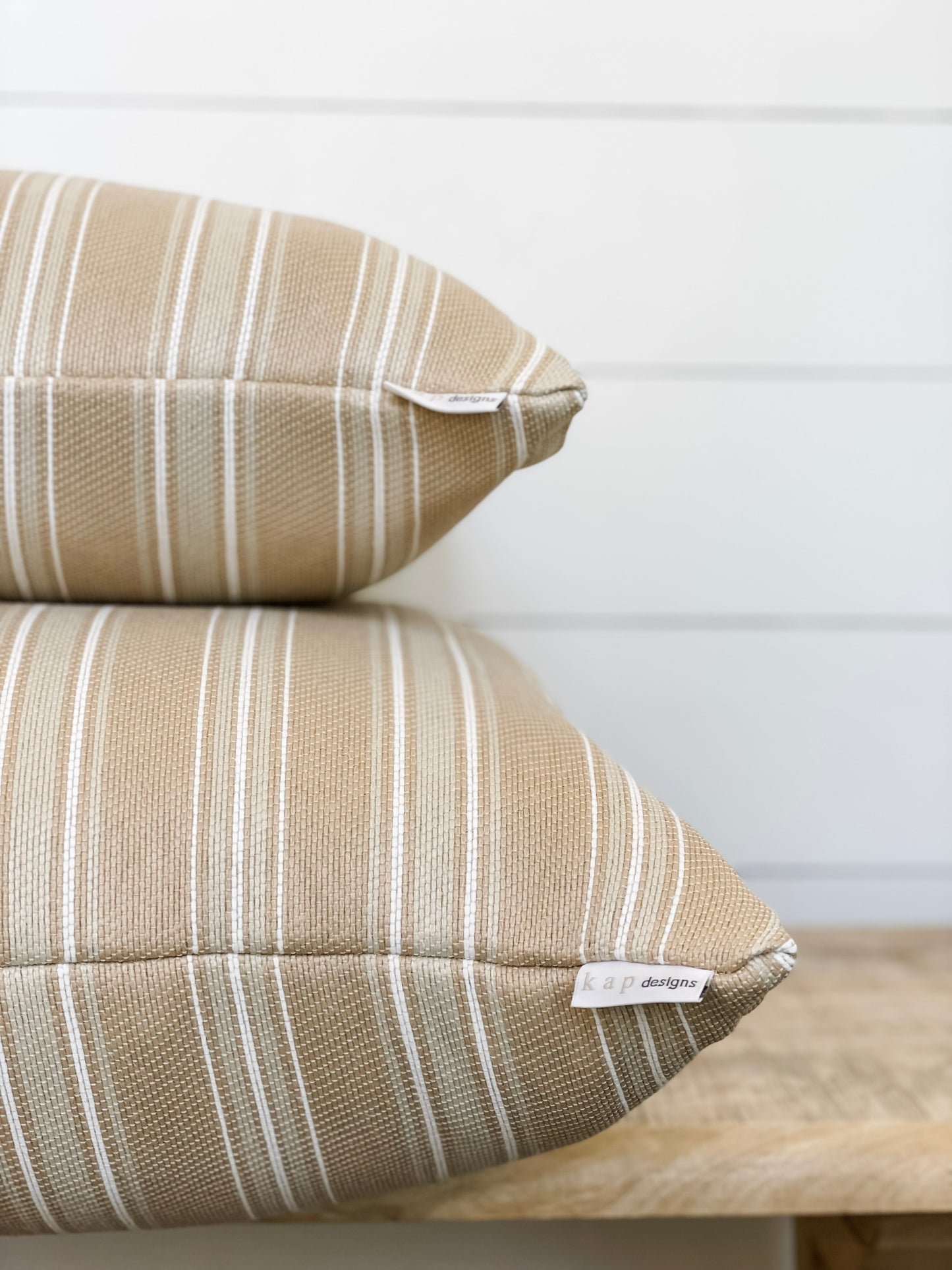 Outdoor Cushion Cover - Sand Stripe