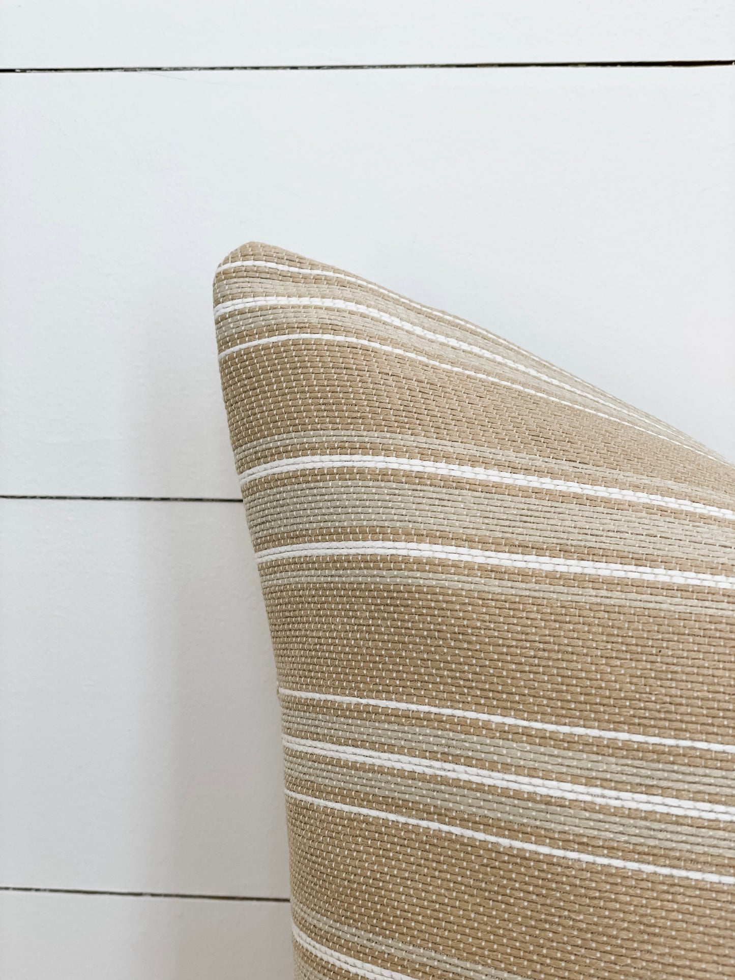 Outdoor Cushion Cover - Sand Stripe