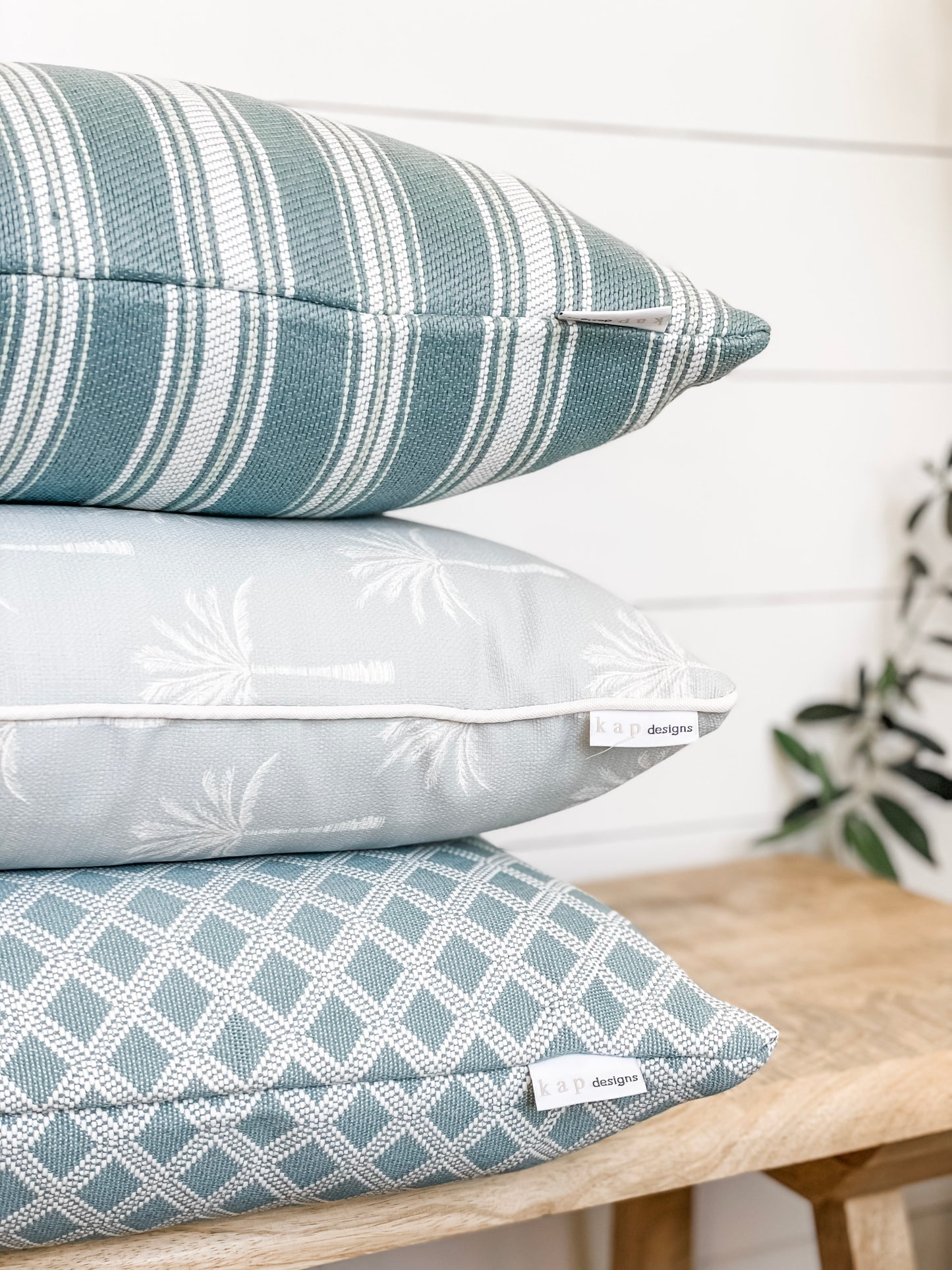Outdoor Cushion Cover - Ocean Palm