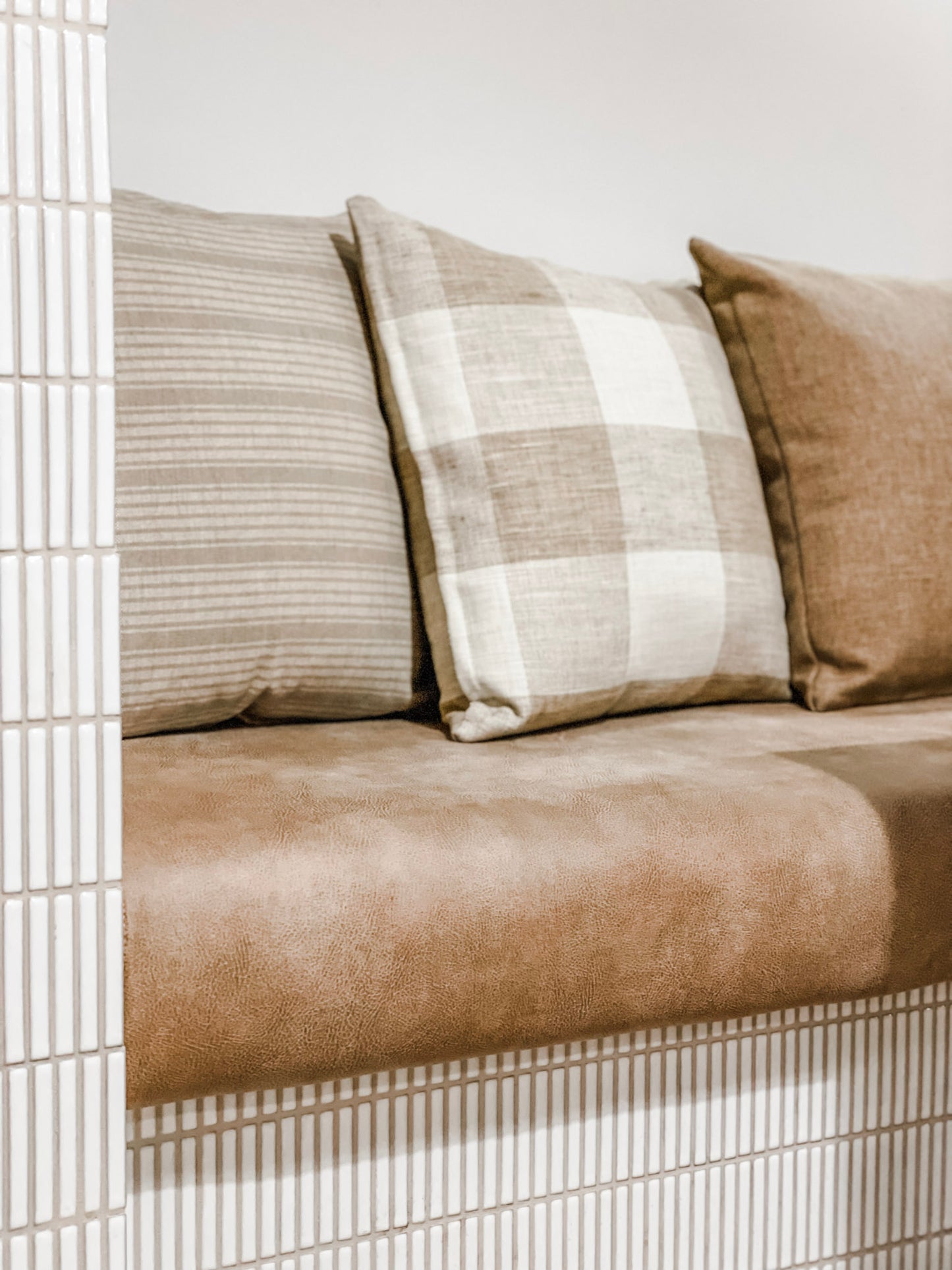 Cushion Cover - Chestnut Check