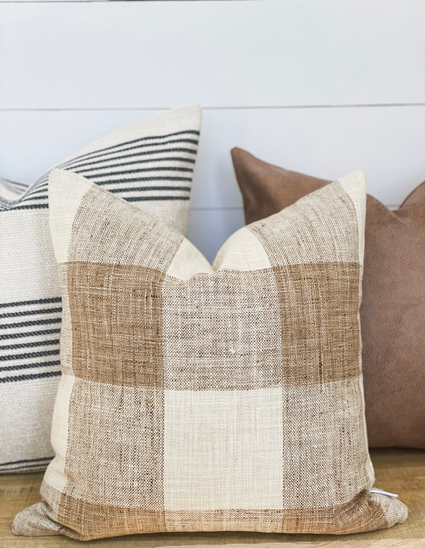 Cushion Cover - Chestnut Check