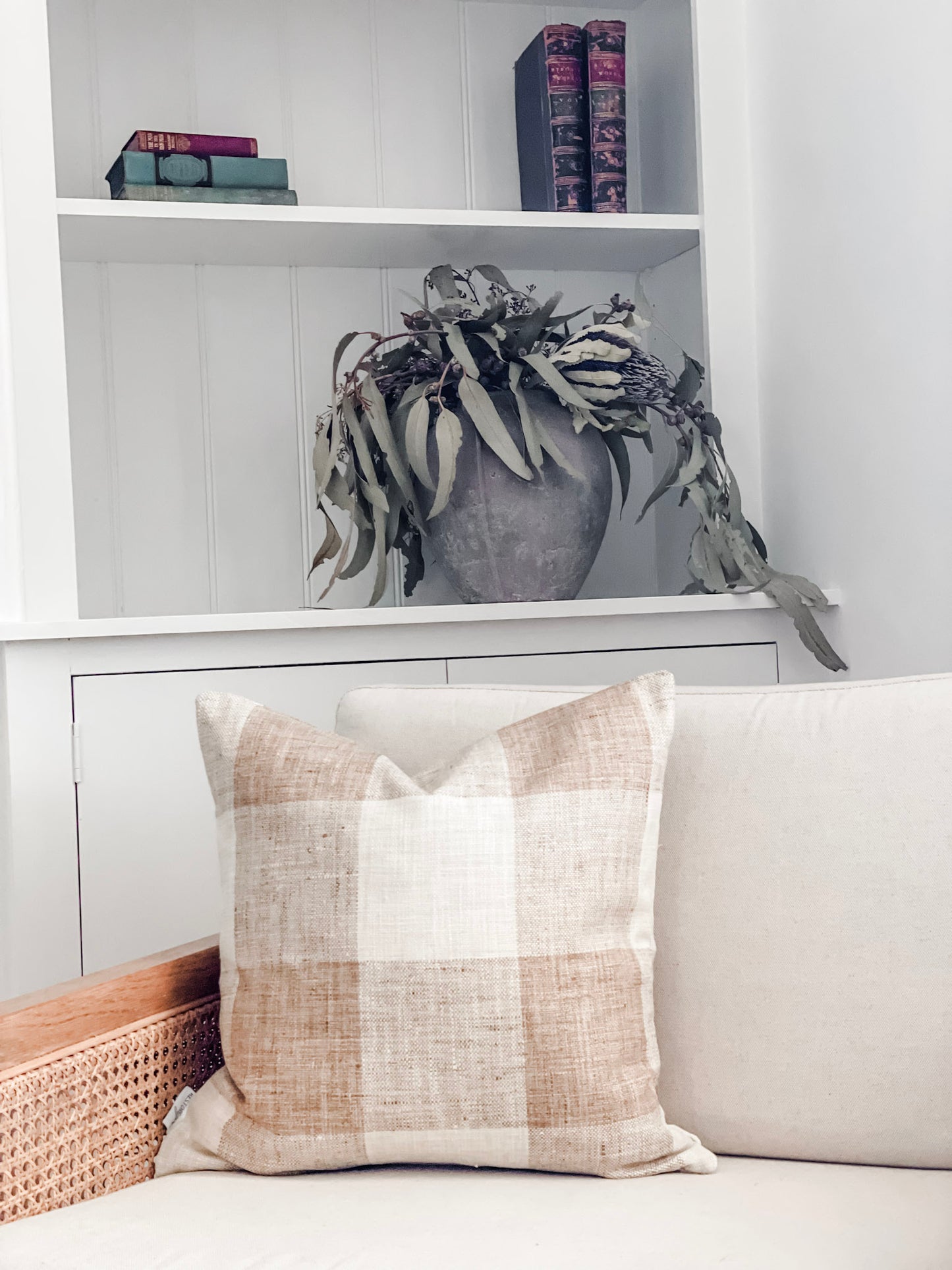 Cushion Cover - Chestnut Check