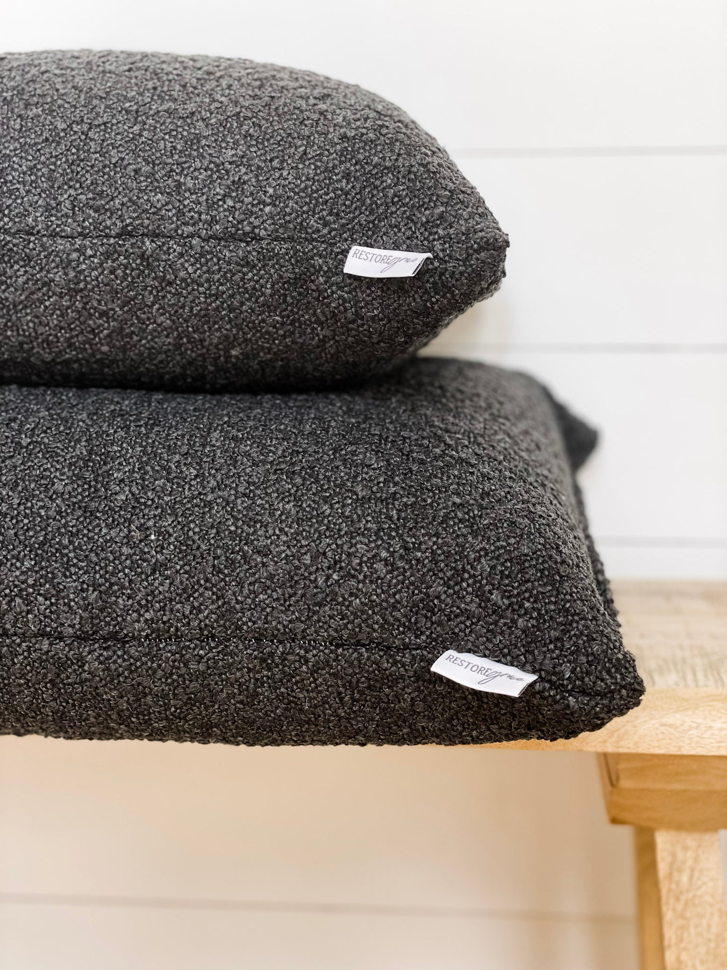 Cushion Cover - Ebony Boucle