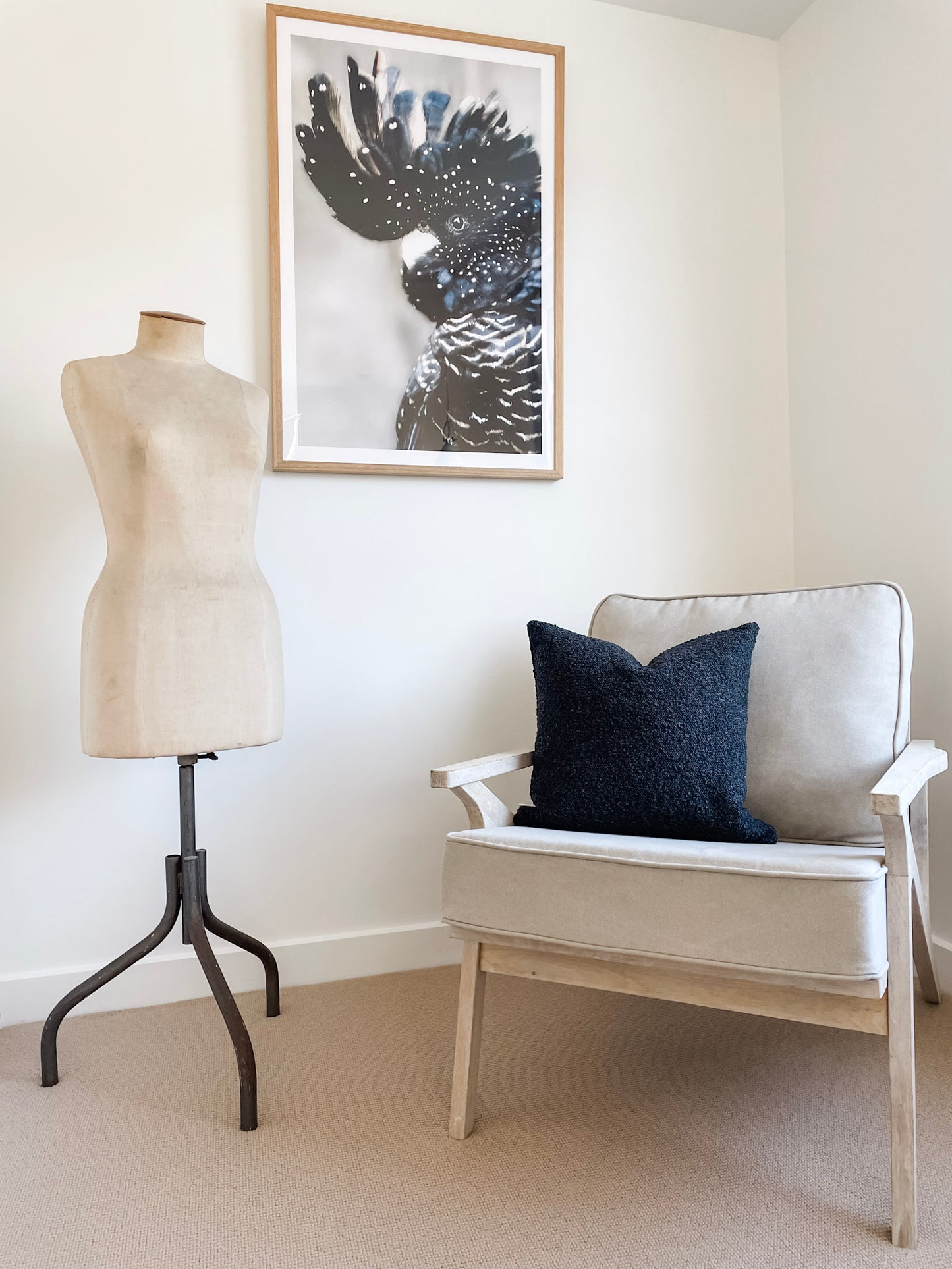 Cushion Cover - Ebony Boucle