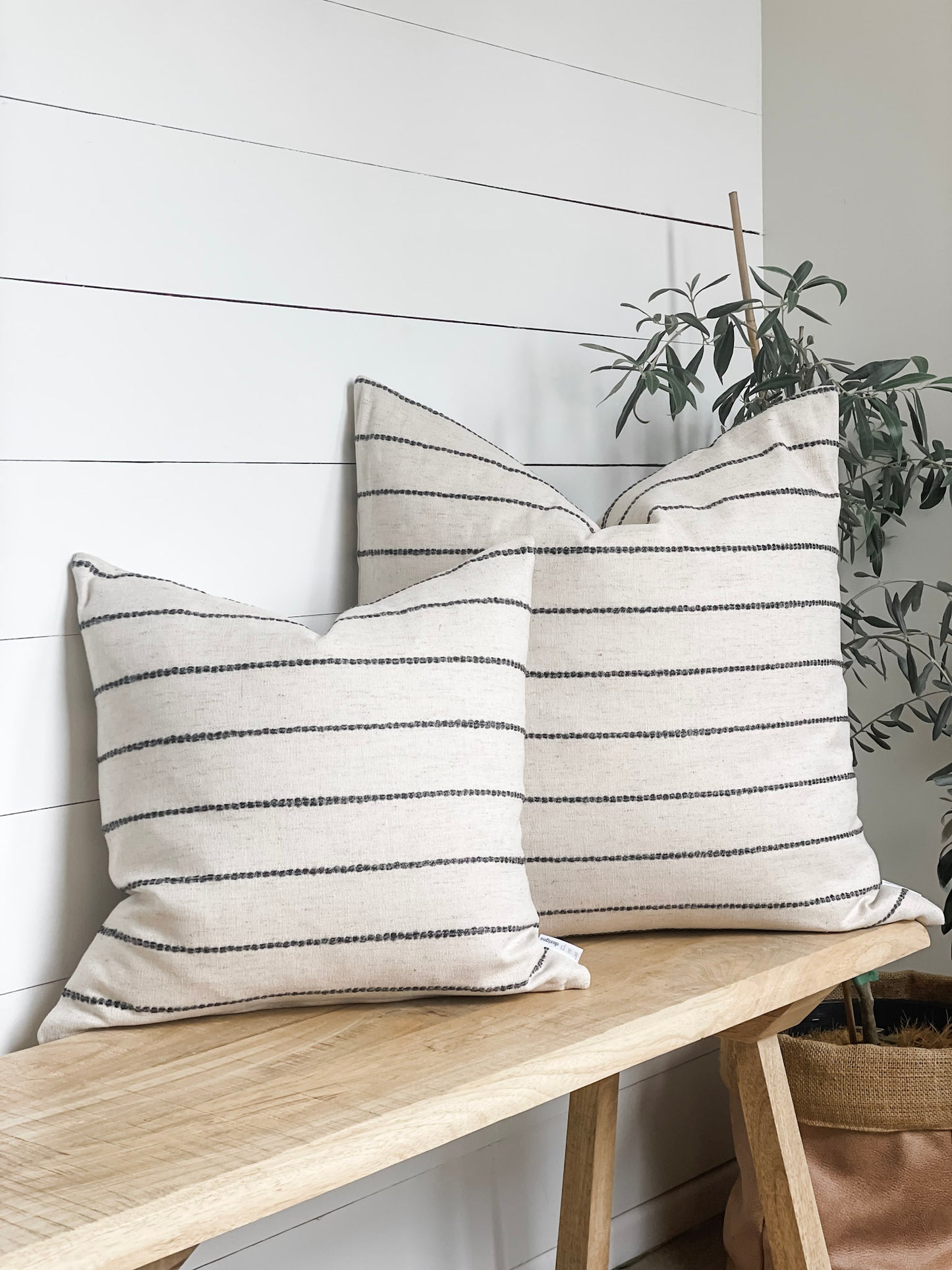 Cushion Cover - Slate Stripe