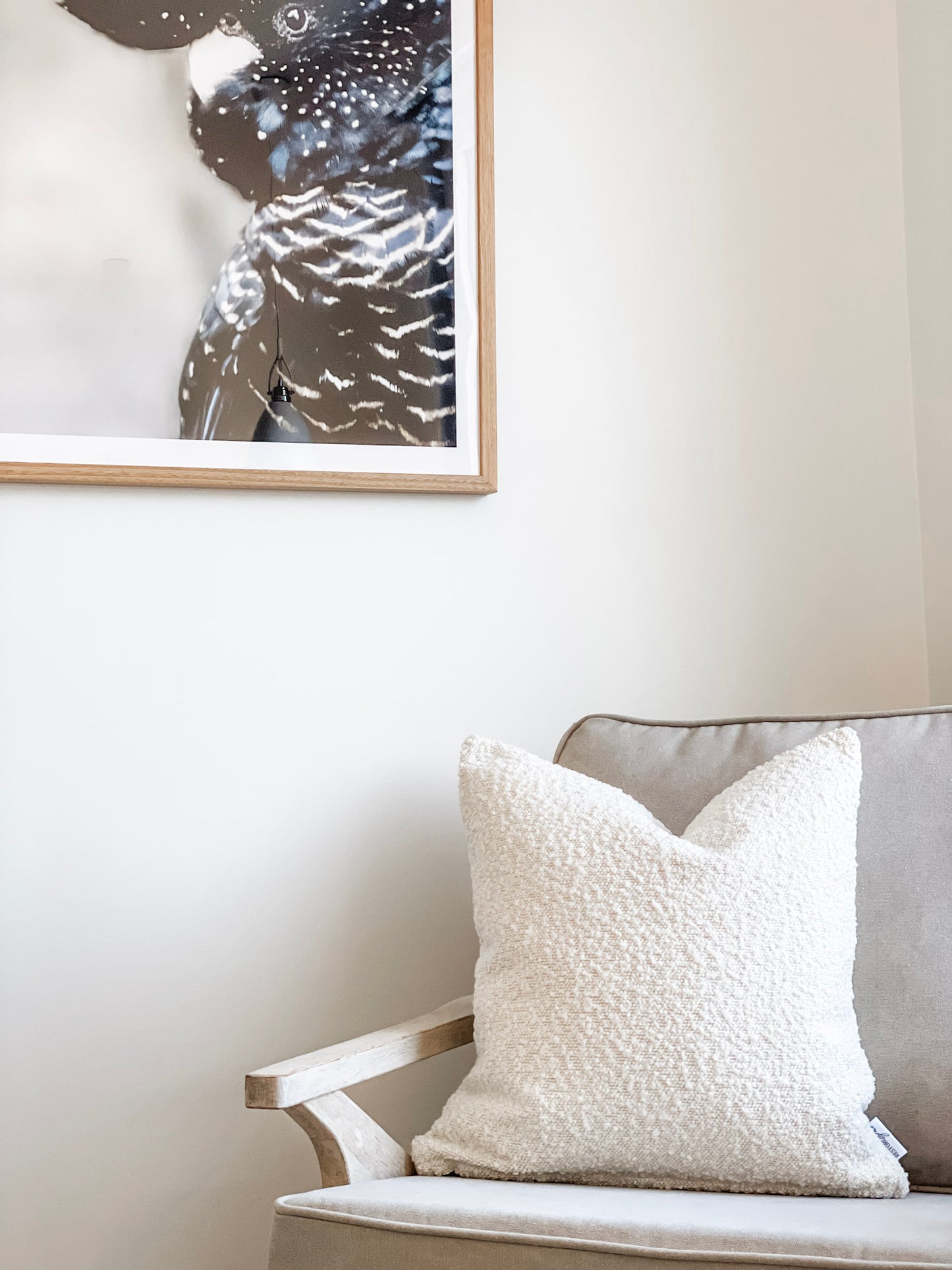 Cushion Cover - Ivory Boucle
