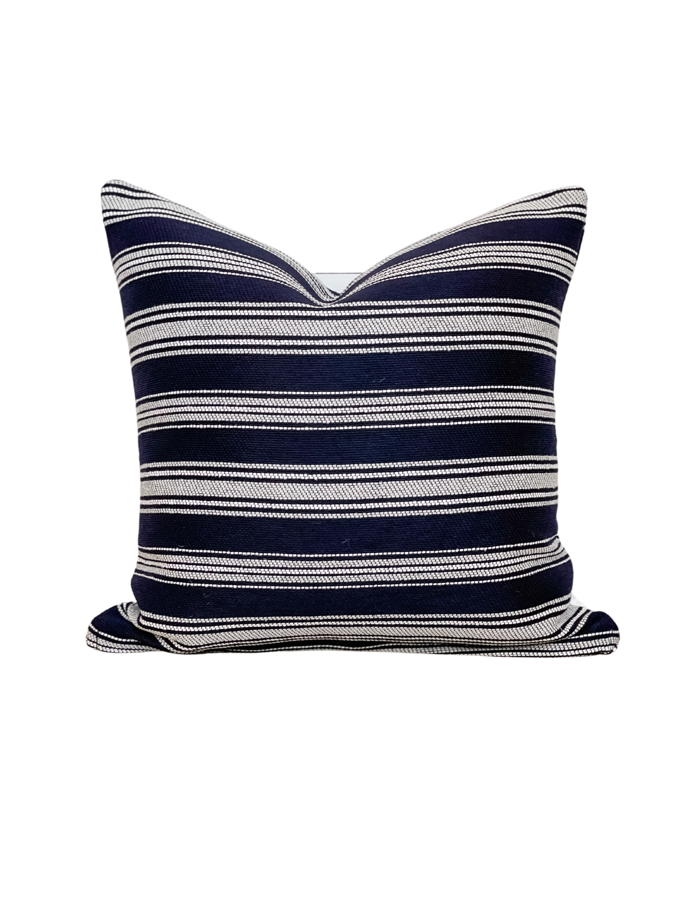 Outdoor Cushion Cover - Deep Navy Stripe