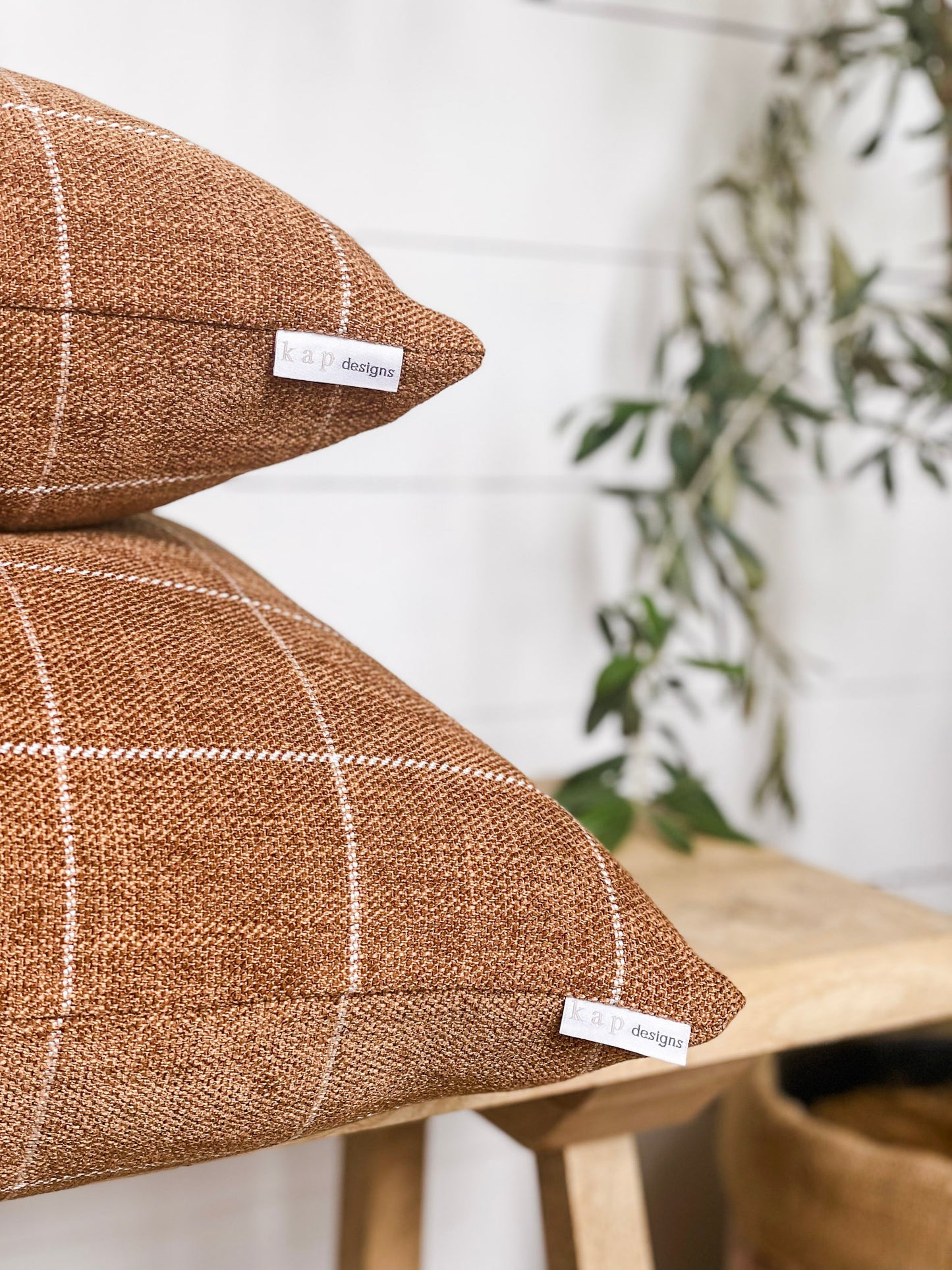 Cushion Cover - Saddle Check