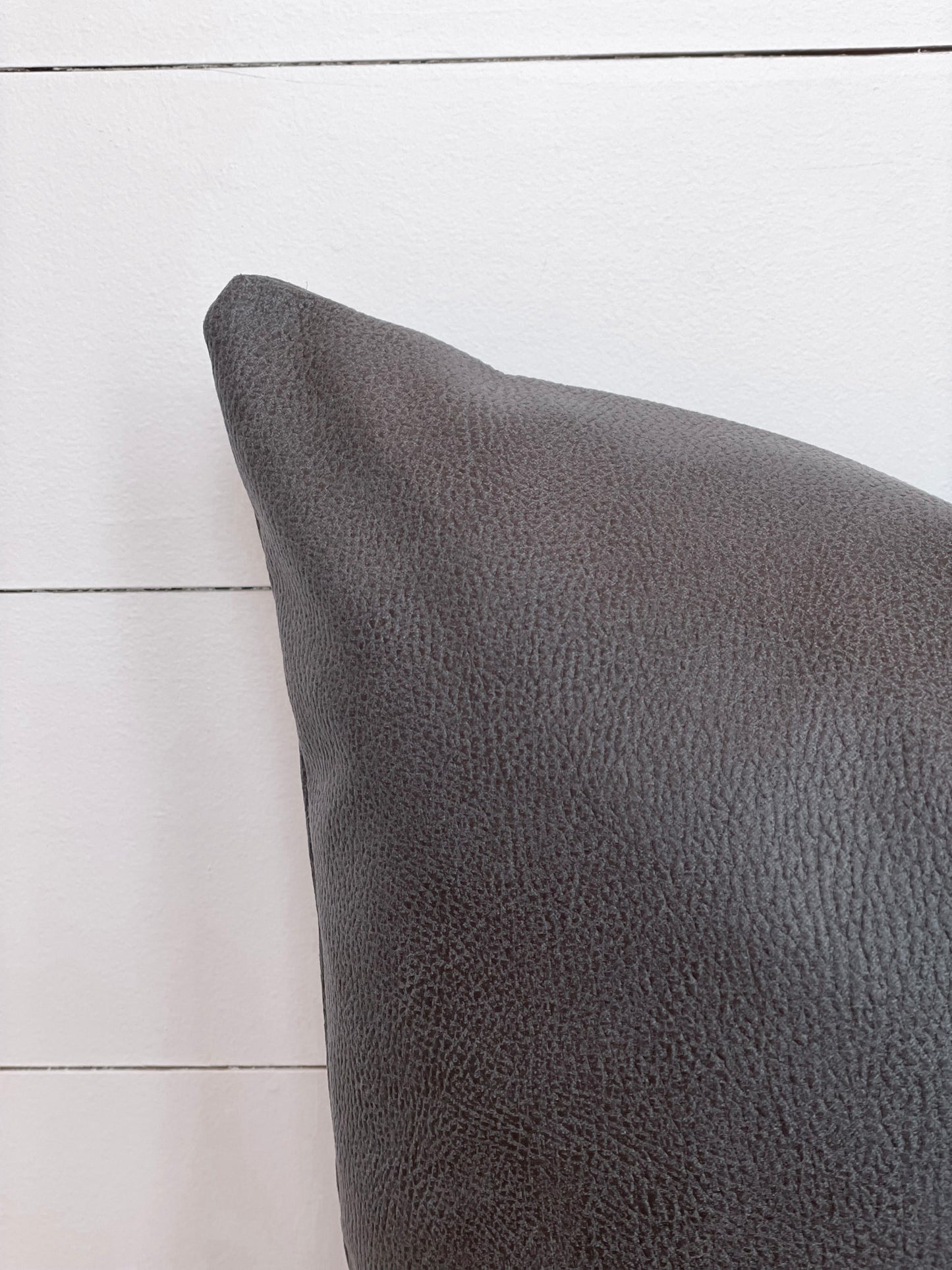 Cushion Cover - Slate Vegan Leather