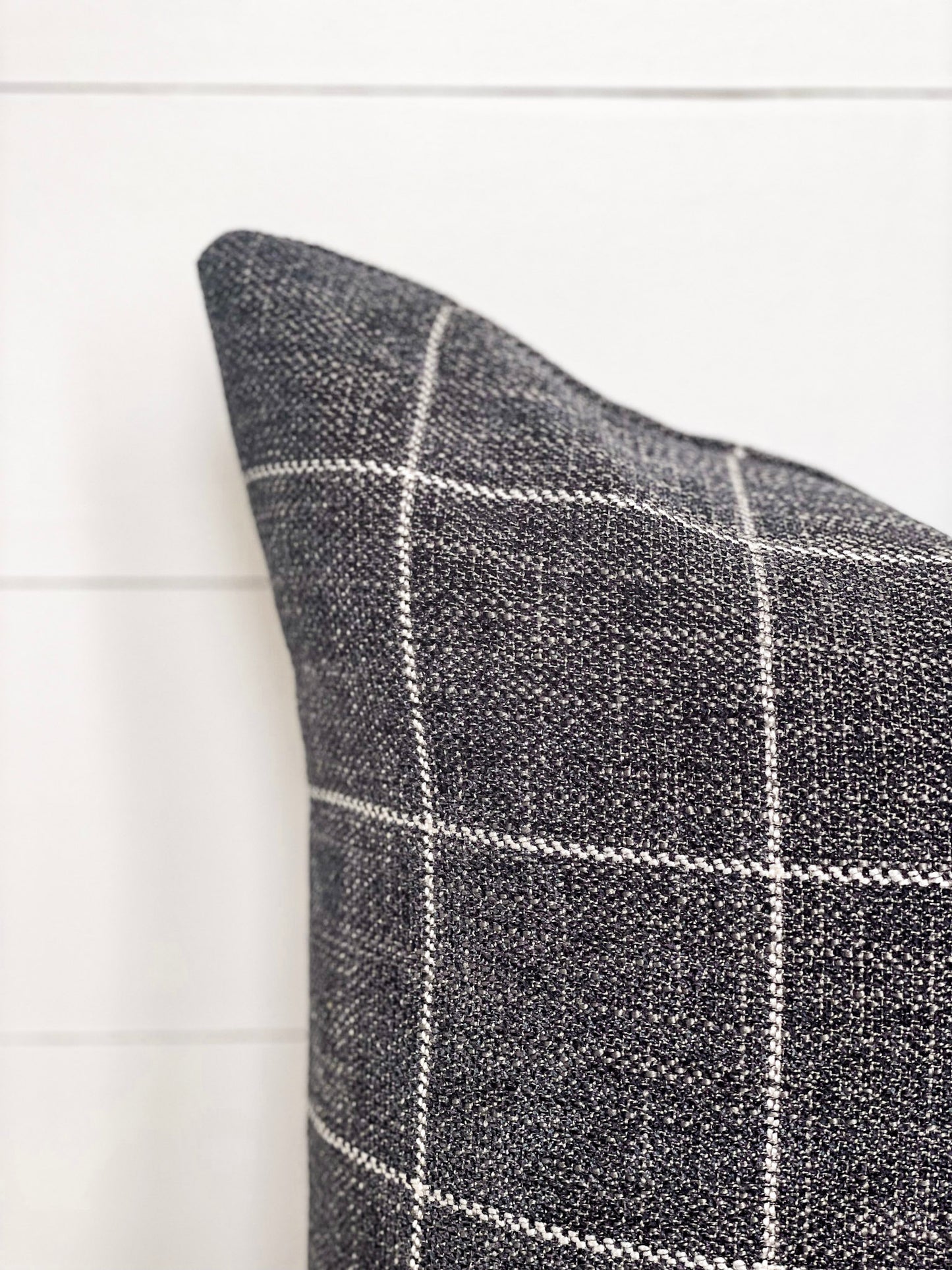 Cushion Cover - Slate Check