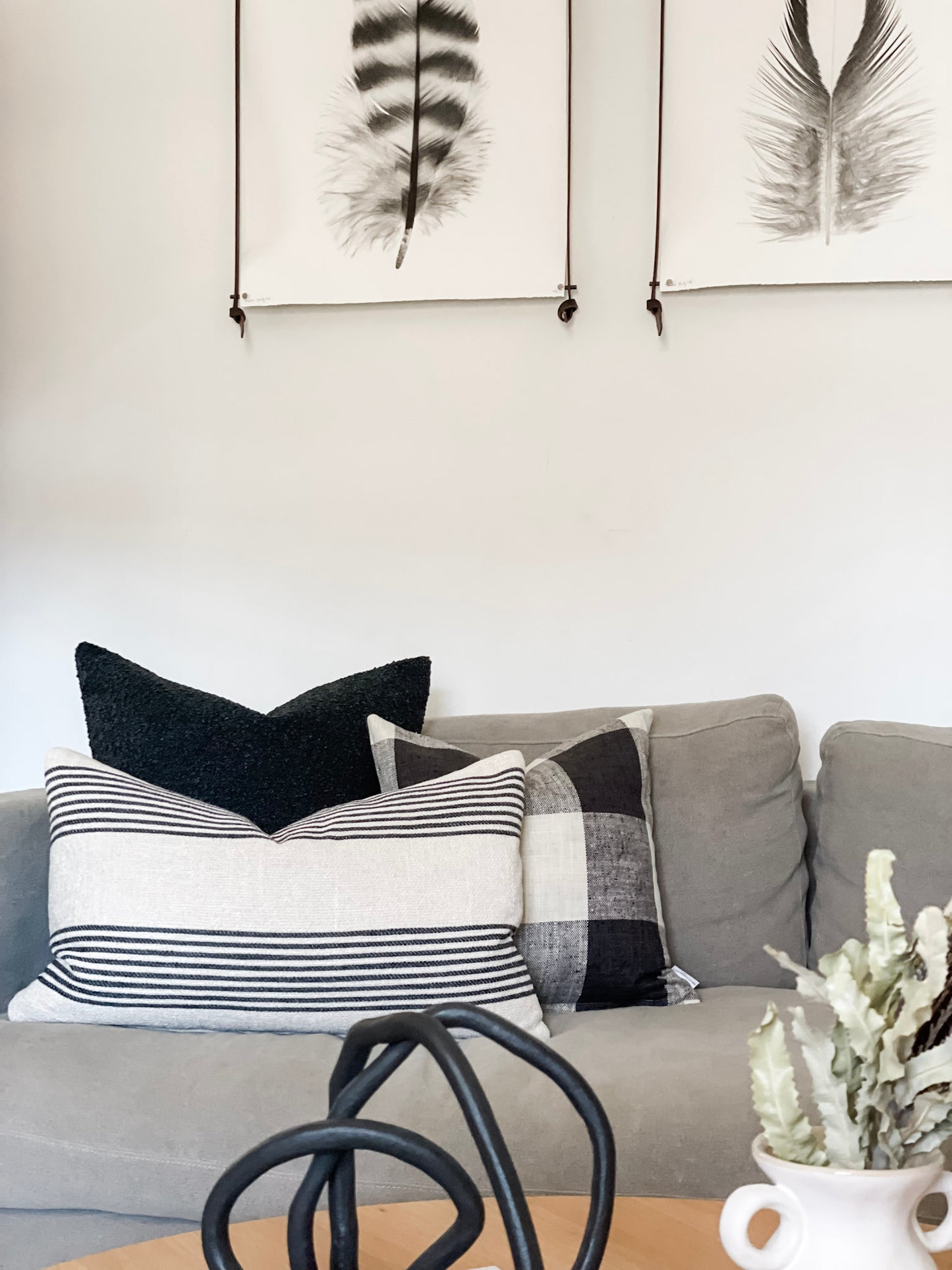 Cushion Cover - Thunder Check
