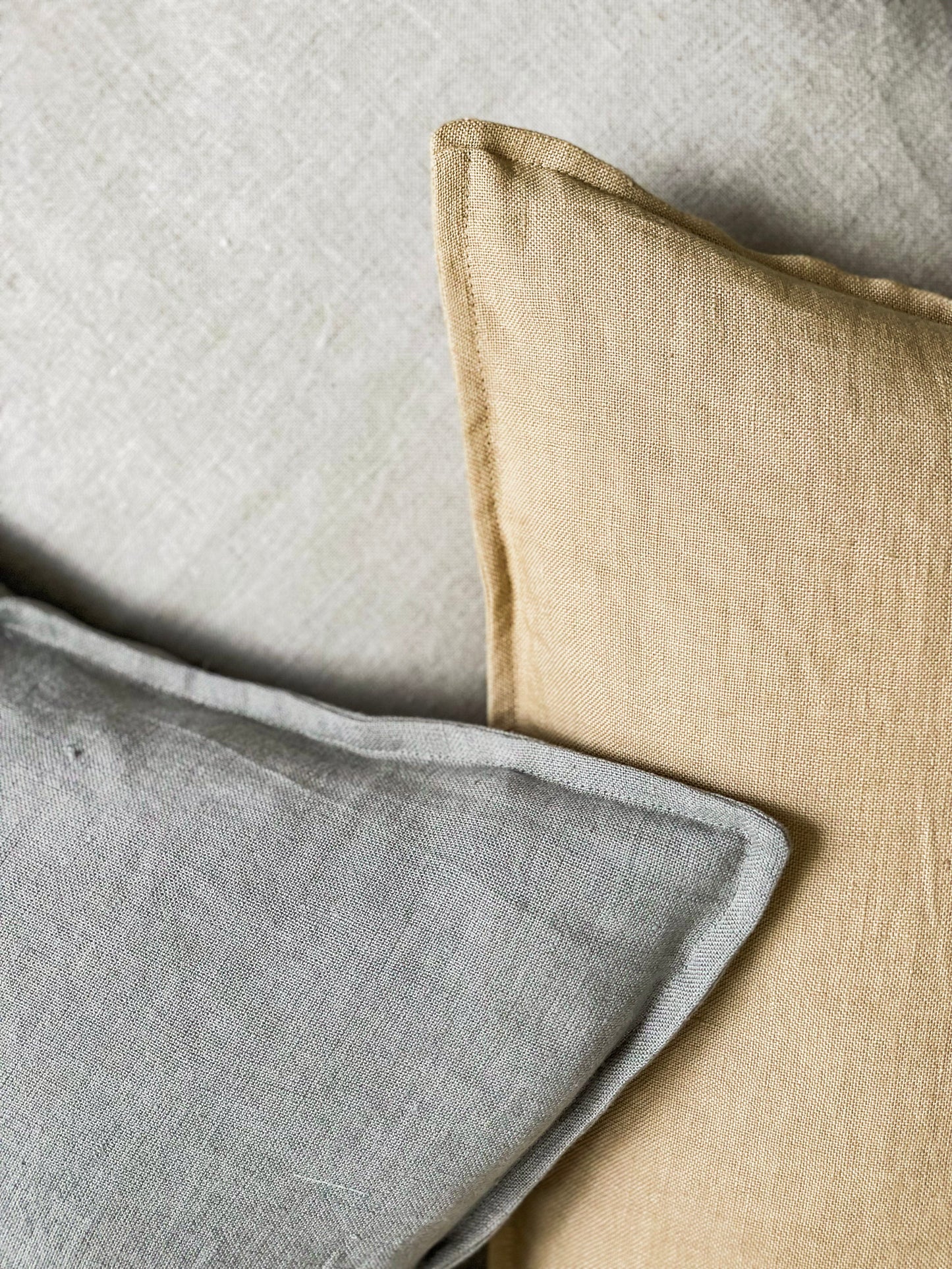 Cushion Cover - Ochre Linen