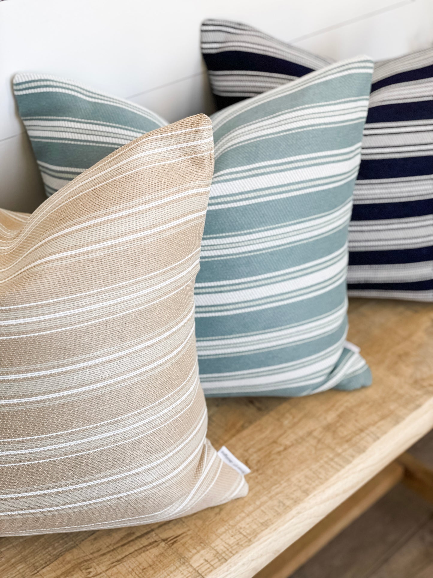 Outdoor Cushion Cover - Sand Stripe