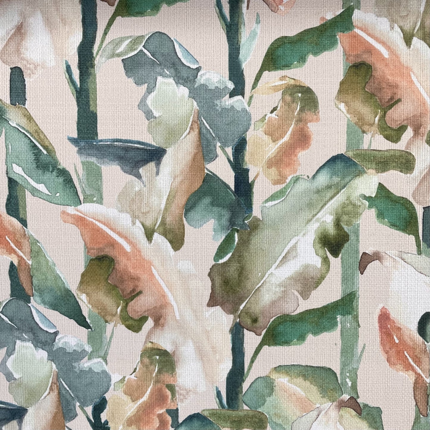Fabric Swatch - Outdoor Natural Jungle