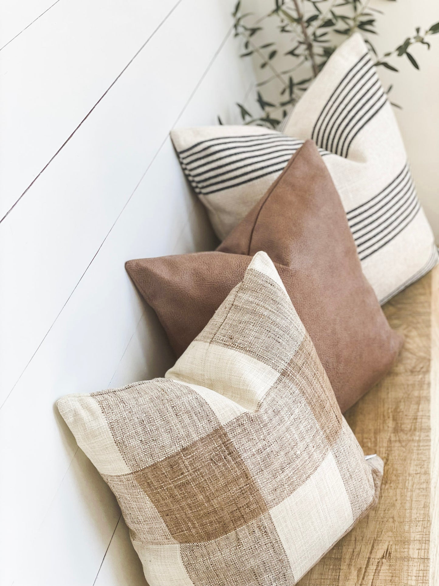 Cushion Cover - Chestnut Check