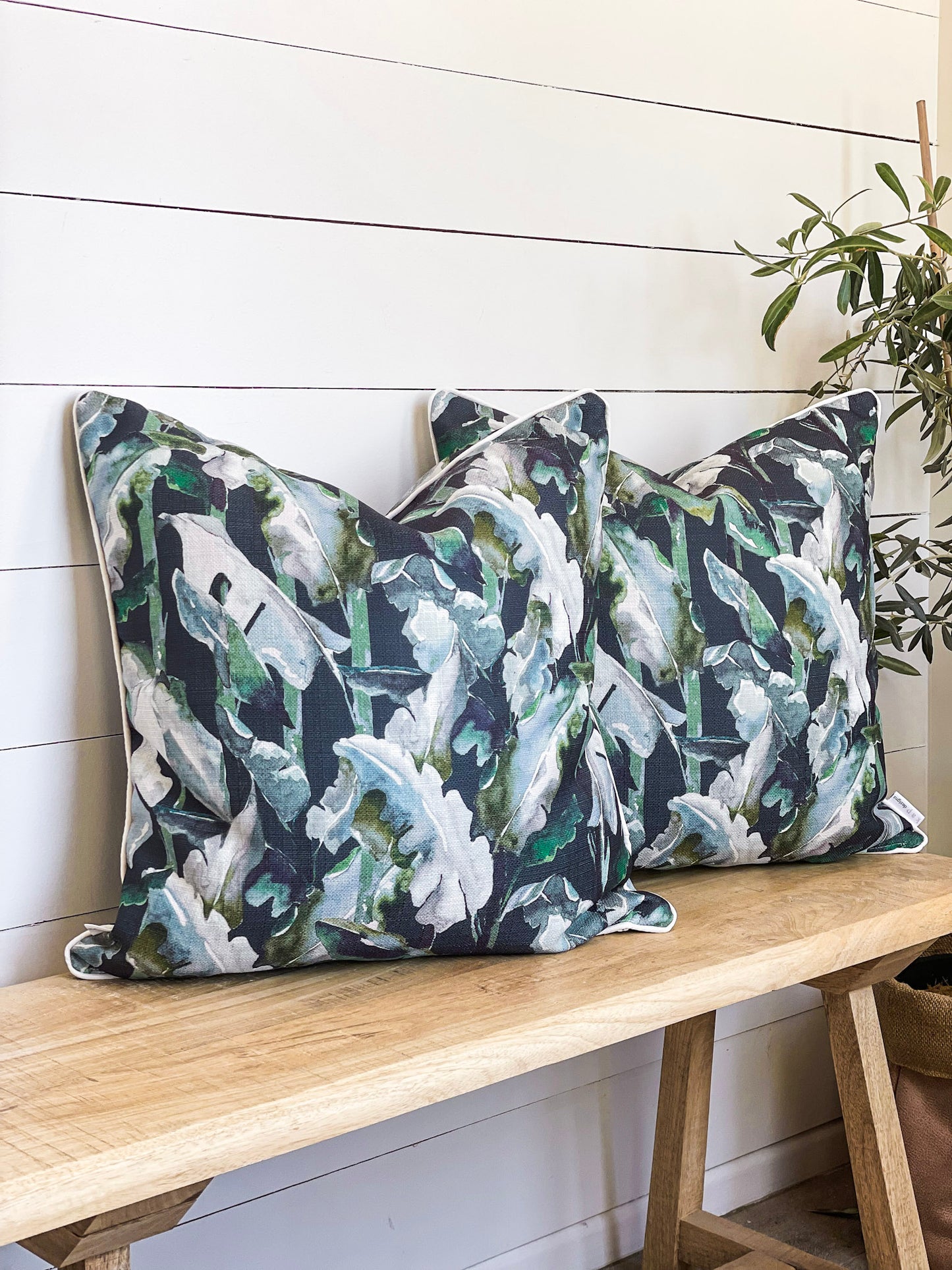 Outdoor Cushion Cover - Navy Jungle