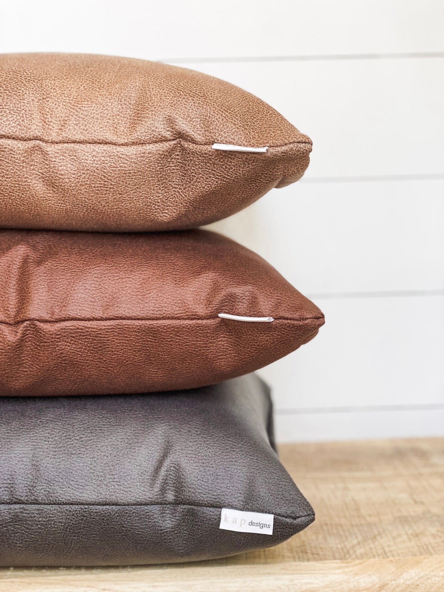 Cushion Cover - Slate Vegan Leather