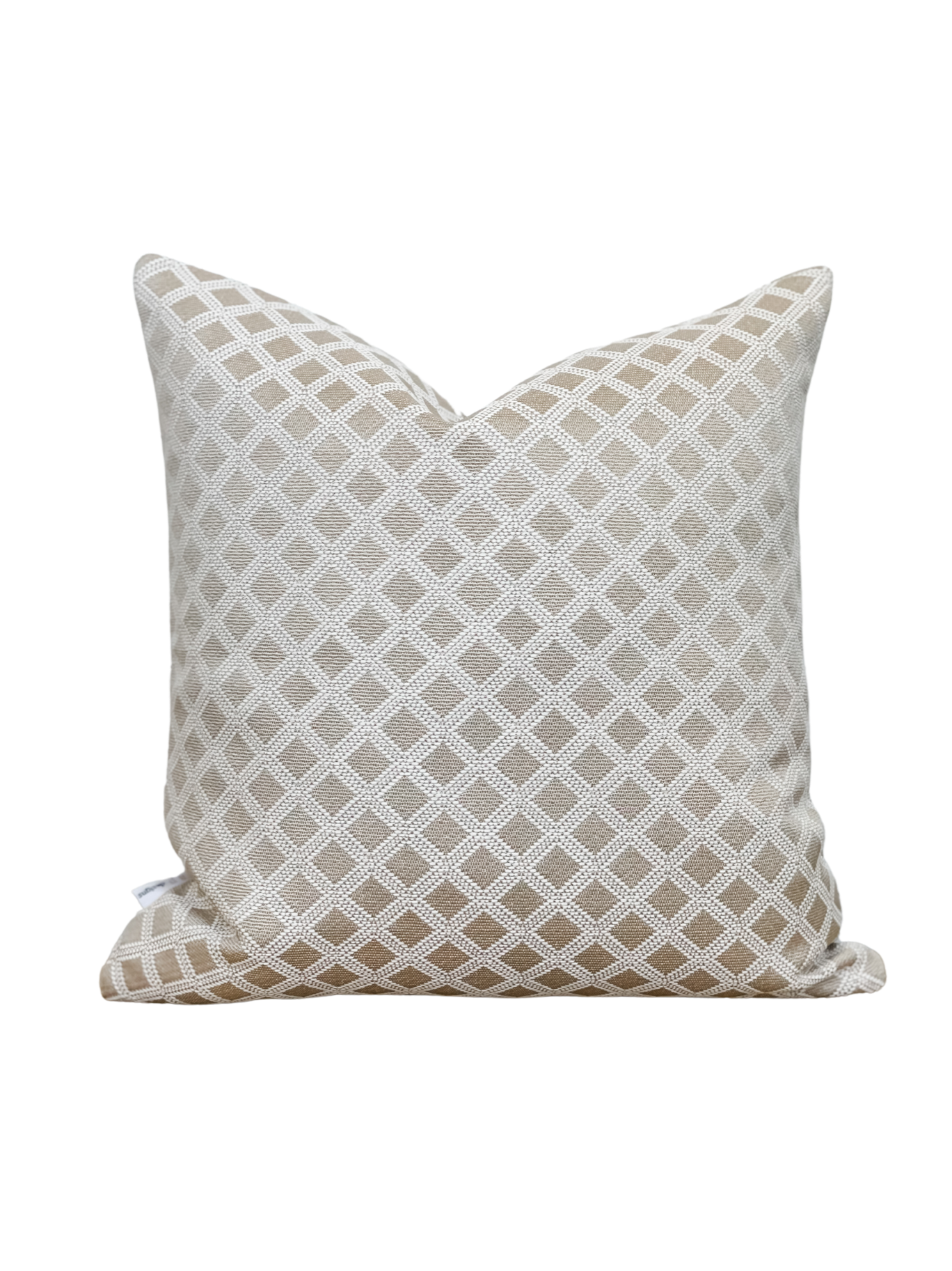 Outdoor Cushion Cover - Natural Cross Hatch