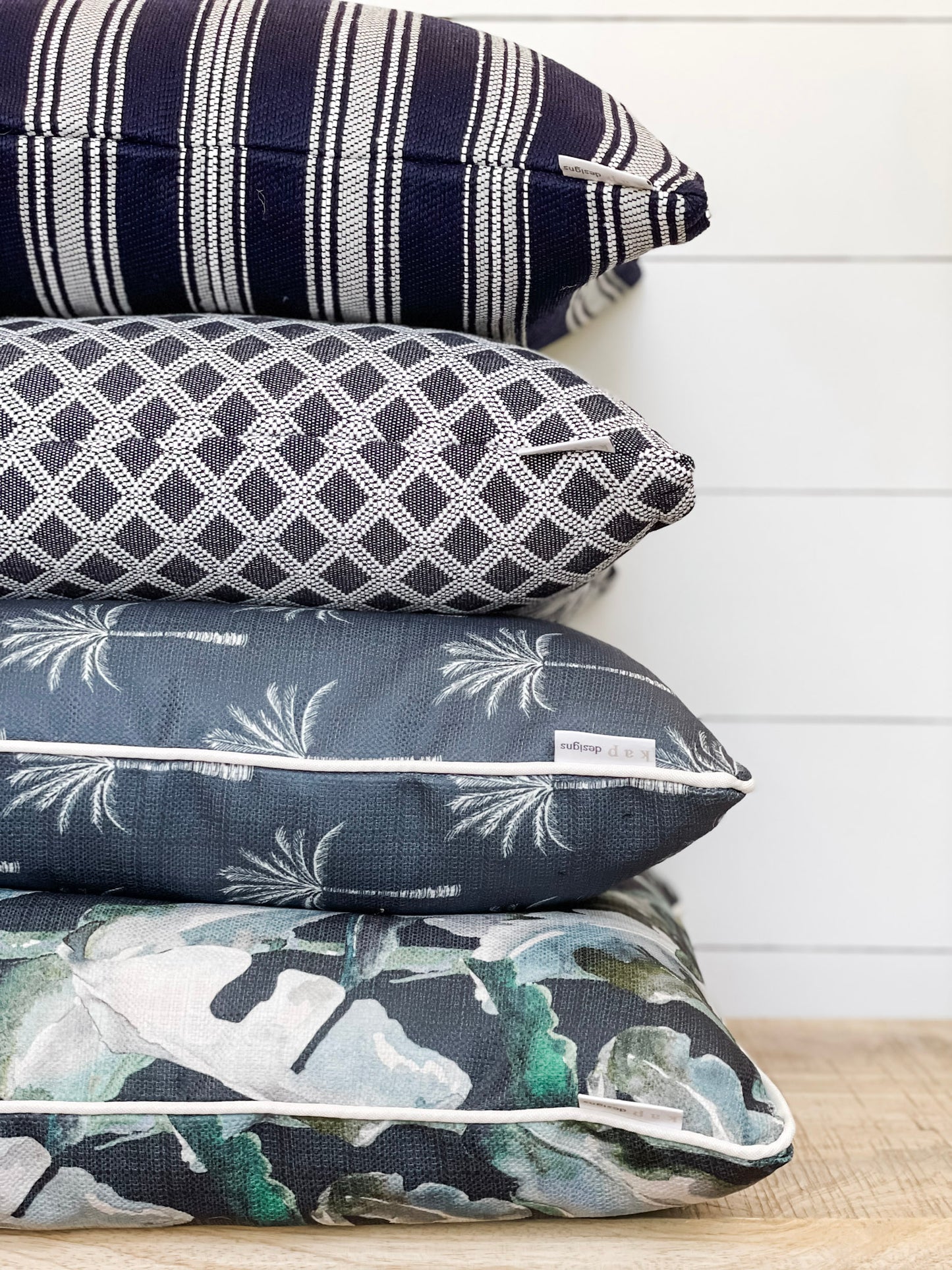 Outdoor Cushion Cover - Navy Jungle
