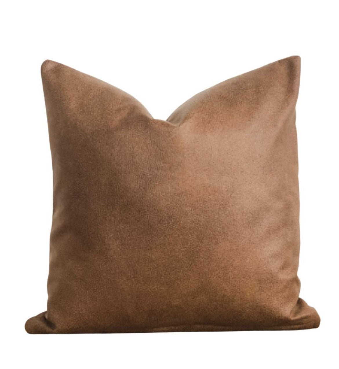 Cushion Cover - Tan Vegan Leather