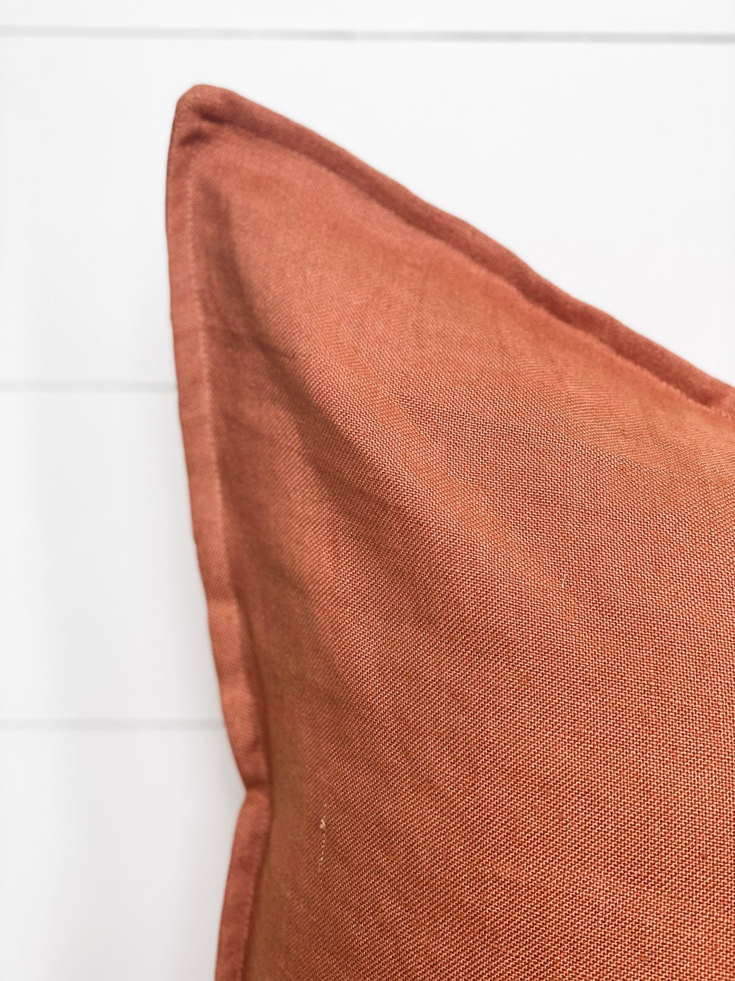 Cushion Cover - Terracotta European Linen